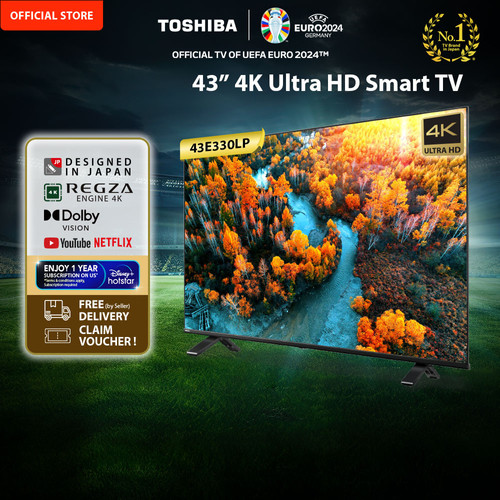 Toshiba LED TV - 4K SMART VIDAA 43" - 43E330LP