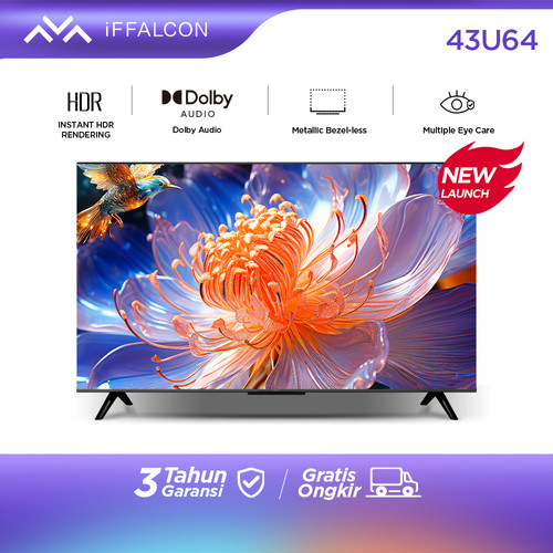 iFFALCON by TCL - 43 inch 4K Google TV - Dolby Audio - Eye Care - 43U64