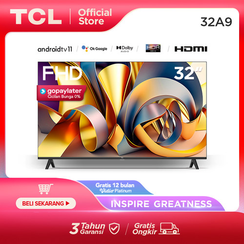 TCL 32 inch Smart LED TV - Android 11.0 - FHD - Dolby Audio - GVA 32A9