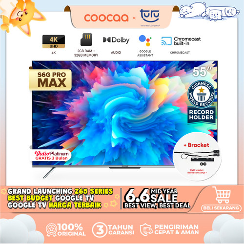 [+BRACKET] COOCAA 55S6G PRO MAX - Android Digital TV