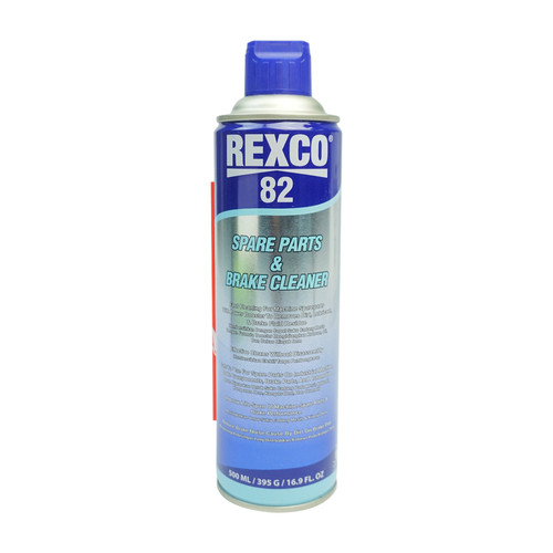 REXCO 82 SPARE PART & BRAKE CLEANER 500 ML/ 395 G/ 16.9 FL OZ