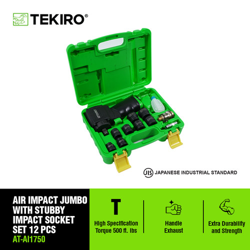 TKR AIR IMPACT JUMBO WITH STUBBY IMPACT SOCKET SET 12 PCS