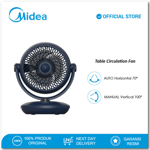 MIDEA Kipas Meja / Table Circulation Fan MFG150M0APB - Mini Size