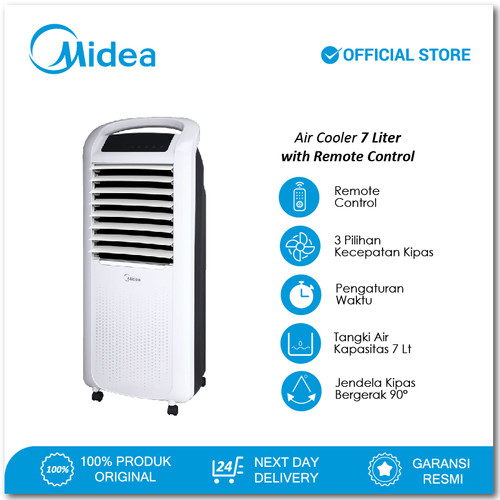 Midea Air Cooler 7 Liter - AC200-W - 3 In 1 Cooler-Purifier-Humidifier