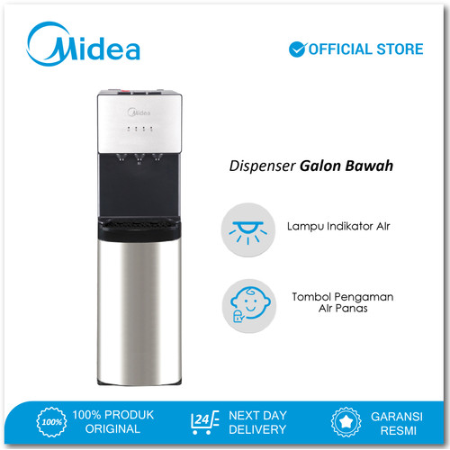 Midea Dispenser Galon Bawah YL-1566S Bottom Loading Compressor Cooling