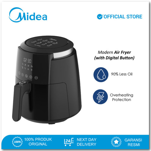 Midea Air Fryer MF-CN35B - Kapasitas 4.7L -Penggoreng Elektrik Digital