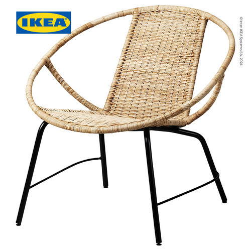 IKEA ORRESLATT Kursi Berlengan Bahan Rotan Minimalis