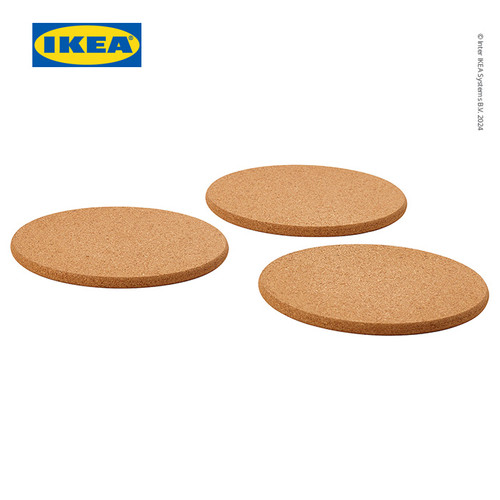 IKEA HEAT Alas Tatakan Panci Bahan Bambu 19cm Set Isi 3pcs