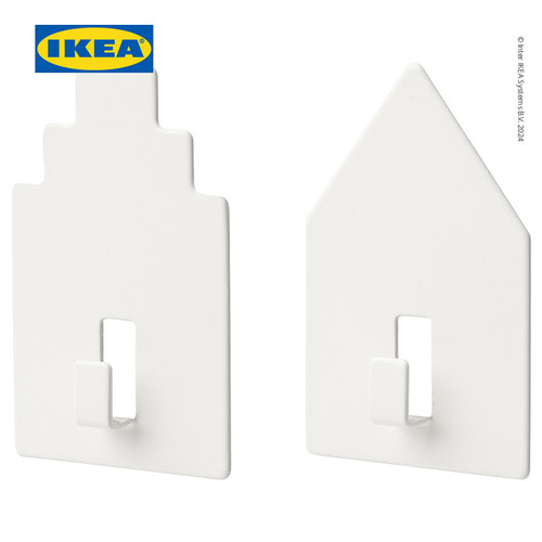 IKEA TIPPVAGN Pengait Gantungan Kunci dengan Lem Isi 2Pcs