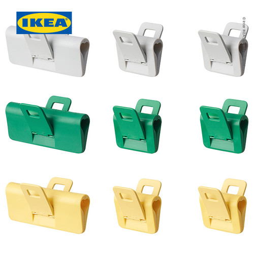 IKEA ORINGABBORRE Klip Penutup Serbaguna Aneka Warna Set Isi 9pcs