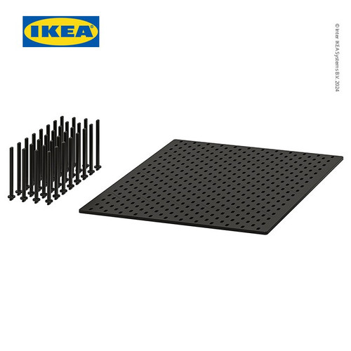 IKEA UPPDATERA Pegboard Pengatur Laci Antrasit 60cm