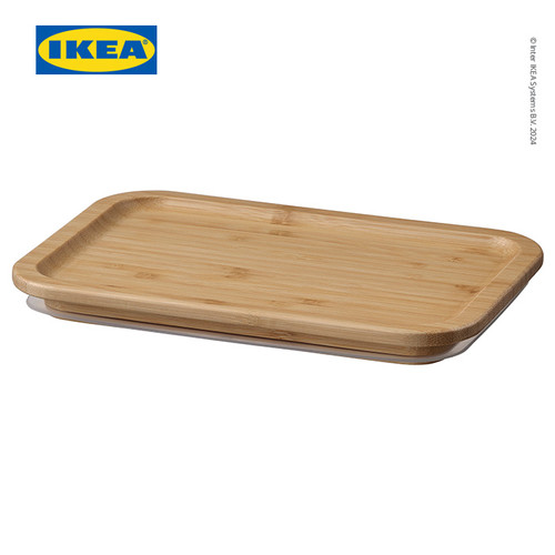 IKEA 365+ Tutup Tempat Makan Persegi Panjang Bambu