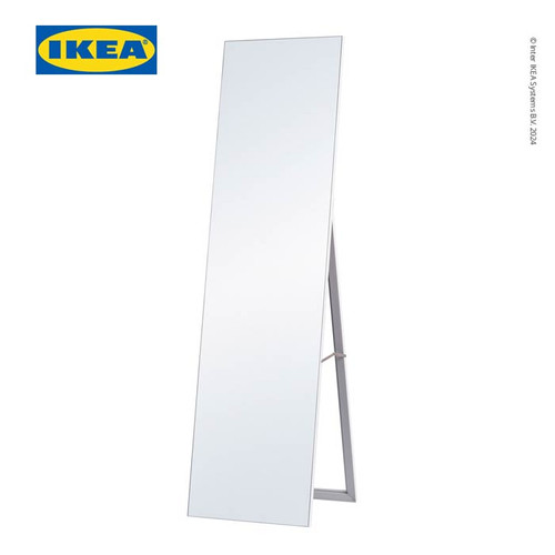 IKEA Metro Cermin Badan / Kaca Minimalis Putih 40x150 cm