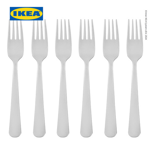 IKEA DRAGON Garpu Salad / Dessert Stainless 16cm Isi 6pcs