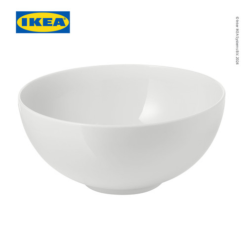 IKEA 365+ Mangkok Makan Tepi Bulat Putih 22 cm