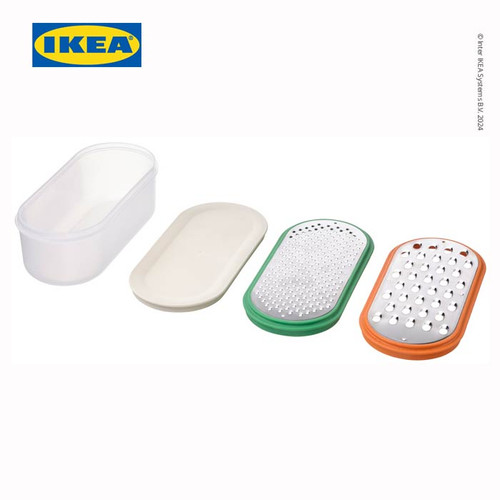 IKEA UPPFYLLD Parutan Dengan Wadah Set Isi 4pcs