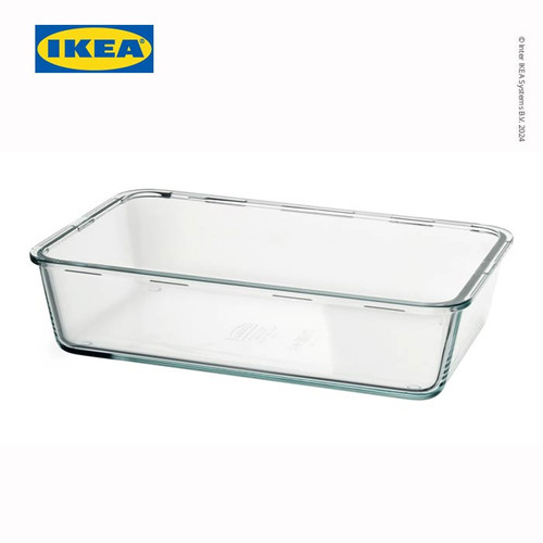 IKEA 365+ Tempat Makanan Kaca Persegi Panjang 3.1L