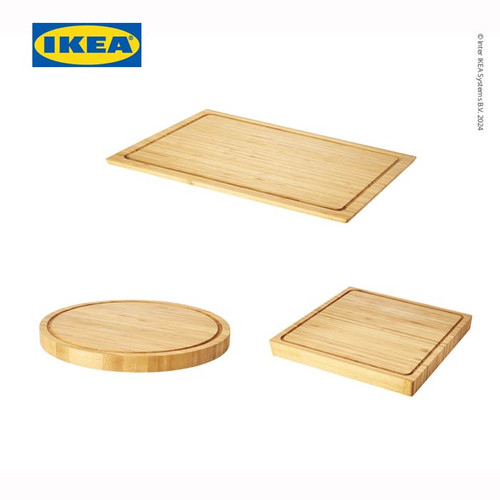 IKEA OLEBY Talenan Bahan Bambu Set Isi 3pcs