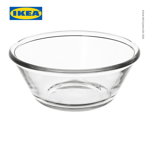 IKEA VARDAGEN Mangkuk Saji Kaca Bening 15cm