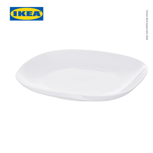 IKEA VARDERA Piring Makan Putih 25x25 cm