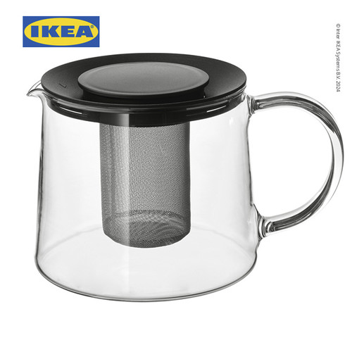 IKEA RIKLIG Teko Kopi dan Teh Bahan Kaca 1.5L