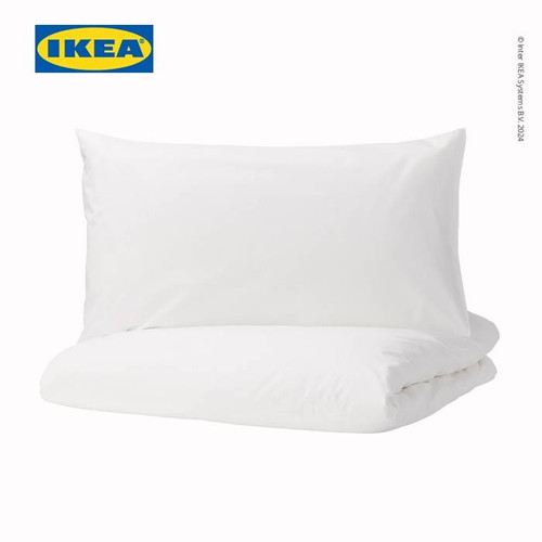 IKEA DVALA Sarung Duvet 200x200cm dan 2 Sarung Bantal 50x80cm