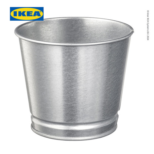 IKEA BINTJE Pot Tanaman Galvanis 9 cm