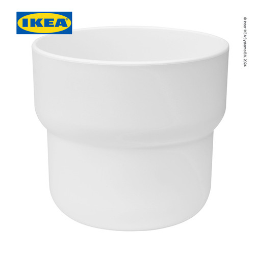 IKEA FORENLIG Pot Tanaman Putih 9 cm