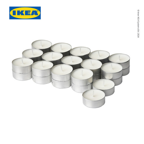 IKEA JAMLIK Lilin Kecil Beraroma Vanilla 3.5 jam Isi 30pcs