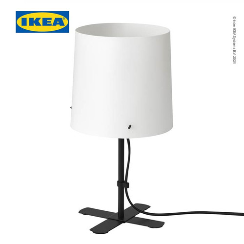 IKEA BARLAST Lampu Meja / Lampu Baca Minimalis Putih 31cm