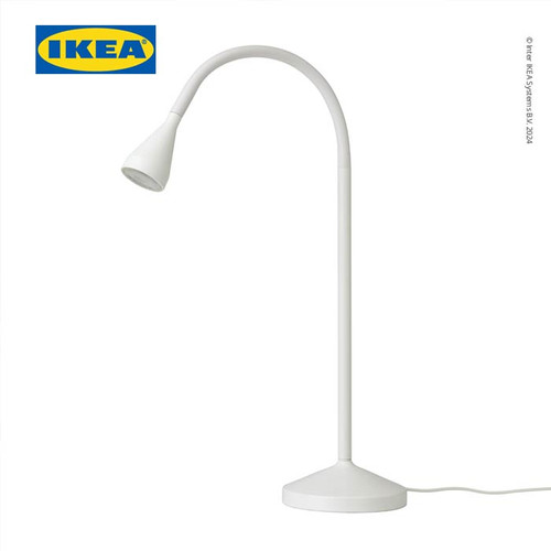 IKEA NAVLINGE Lampu Meja / Lampu Baca LED Putih