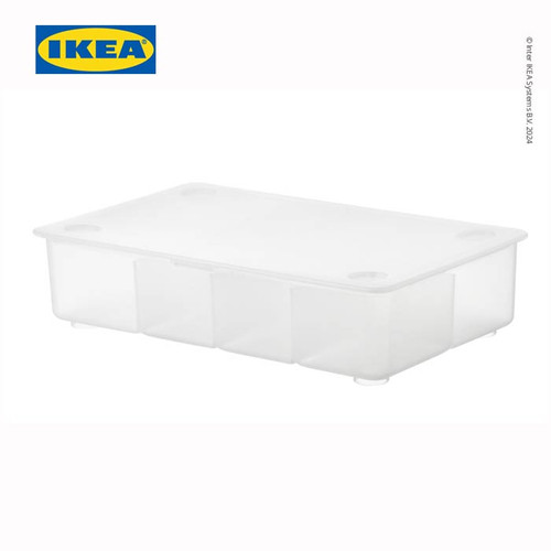 IKEA GLIS Kotak Penyimpanan Dengan Penutup Transparan 34x21 cm