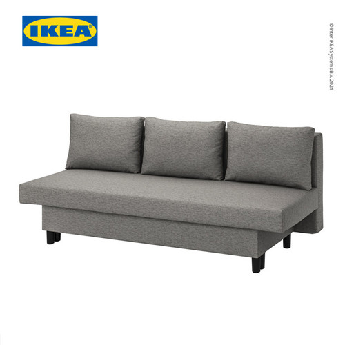 IKEA ALVDALEN Sofa Bed 3 Dudukan Minimalis Knisa Abu-Abu/Krem