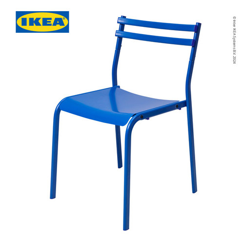 IKEA GENESON Kursi Serbaguna Minimalis Bahan Logam Biru