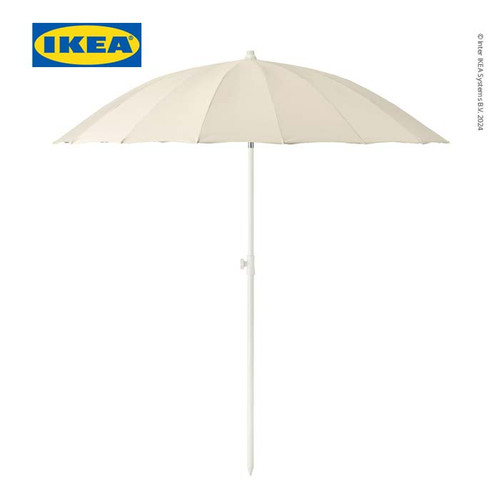 IKEA SAMSO Tenda Payung Dapat Dimiringkan Krem 200cm