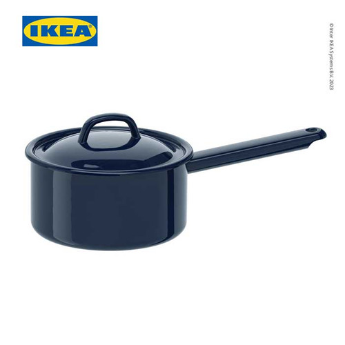 IKEA VARDAGEN Panci Saus 2L Dengan Tutup 19cm