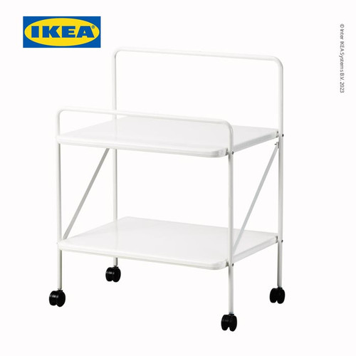 IKEA JARLASA Meja Samping dengan Roda 65x45cm