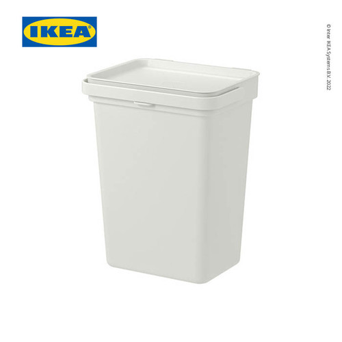 IKEA HALLBAR Tempat Sampah dengan Tutup Kapasitas 10 L