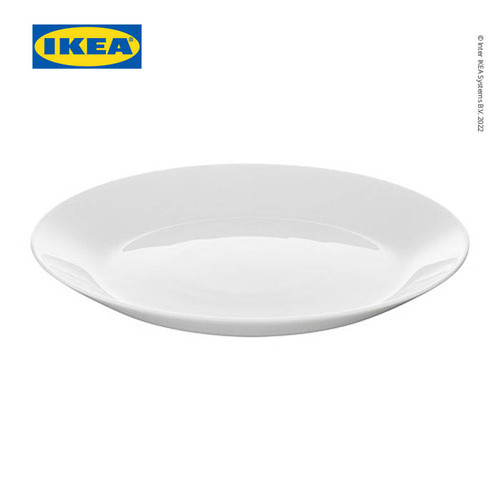 IKEA OFTAST Piring Keramik Kecil Putih 19cm