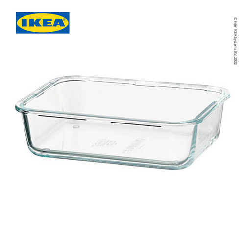 IKEA 365+ Tempat Makanan Kaca Persegi Panjang 1l