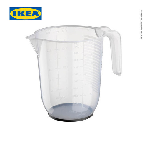 IKEA BEHOVA Cangkir Ukur / Gelas Takar Transparant 1L