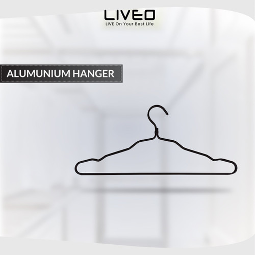 LIVEO Gantungan Baju Hanger Alumunium Anti Karat