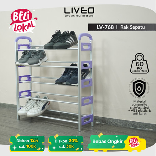 Rak Sepatu Minimalis Liveo LV-768 / Tempat Sepatu