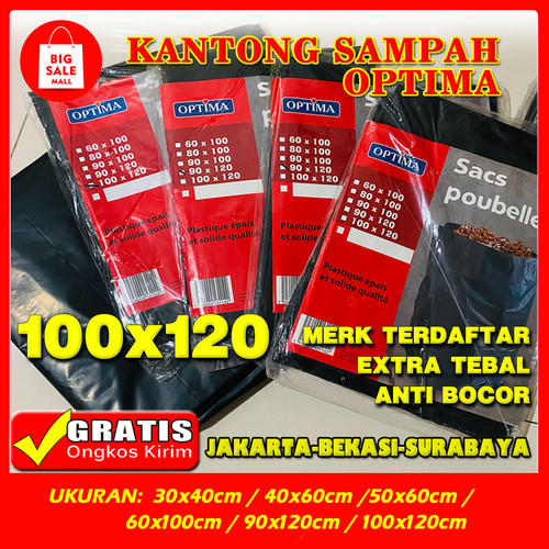 Kantong Plastik Sampah 100 x 120cm isi 10 lembar Packing Trash bag