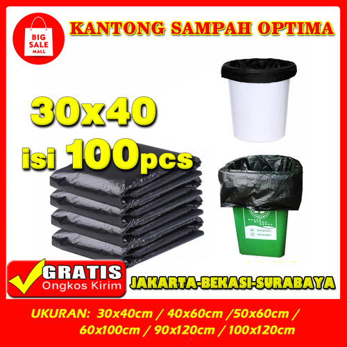 Kantong Plastik Sampah 30 x 40cm isi 100 lembar Extra Tebal Tidak Bau