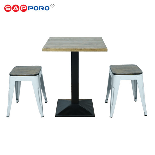 SAPPORO DOKKA - Meja Makan Set | Meja Tolix Set | Dining Table Set