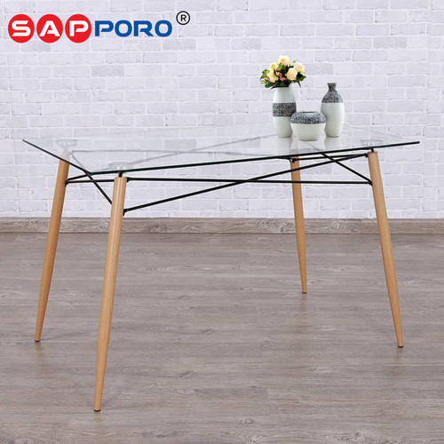 [ SUPER SALE ] SAPPORO HARTON -  Meja Makan Kaca | Dining Table