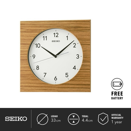 Jam Dinding Seiko QXA766B 33cm White Dial Quartz Ori