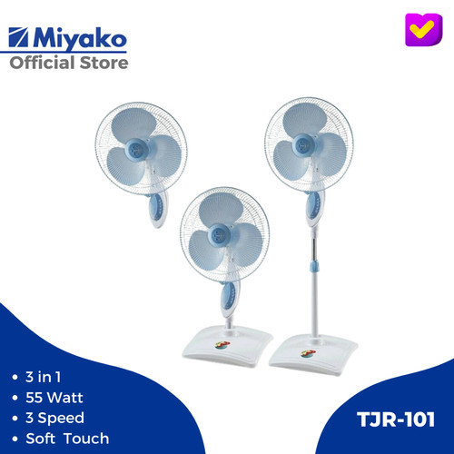 Miyako Kipas Angin(Stand Fan/Desk Fan/Wall Fan) TJR-101