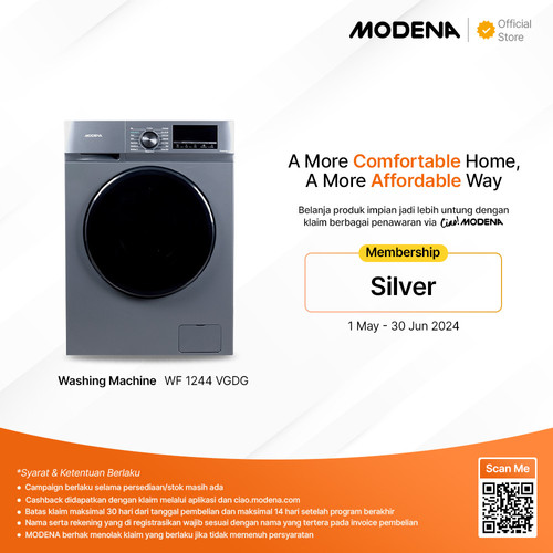 MODENA Washing Machine - WF 1244 VGDG